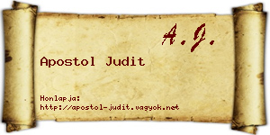 Apostol Judit névjegykártya